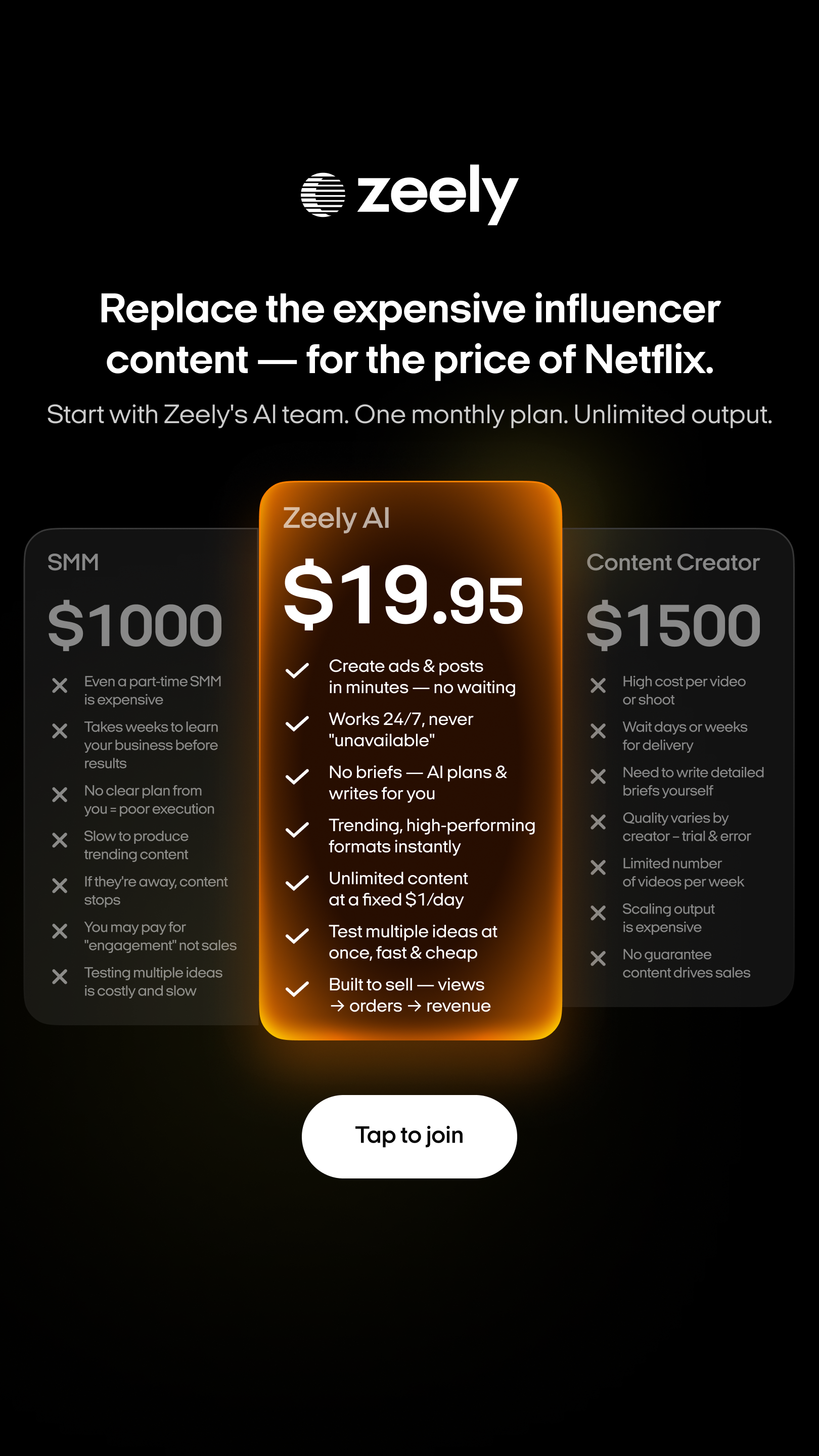 Zeely: Grow Sales with AI Facebook ad