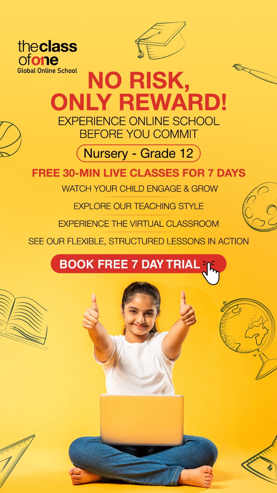 The Class Of One - Global Online School Facebook ad