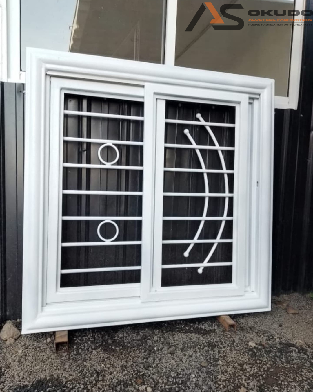 Okudo Alusteel Fabricators. Facebook ad: Bespoke finishes. Attention to detail.