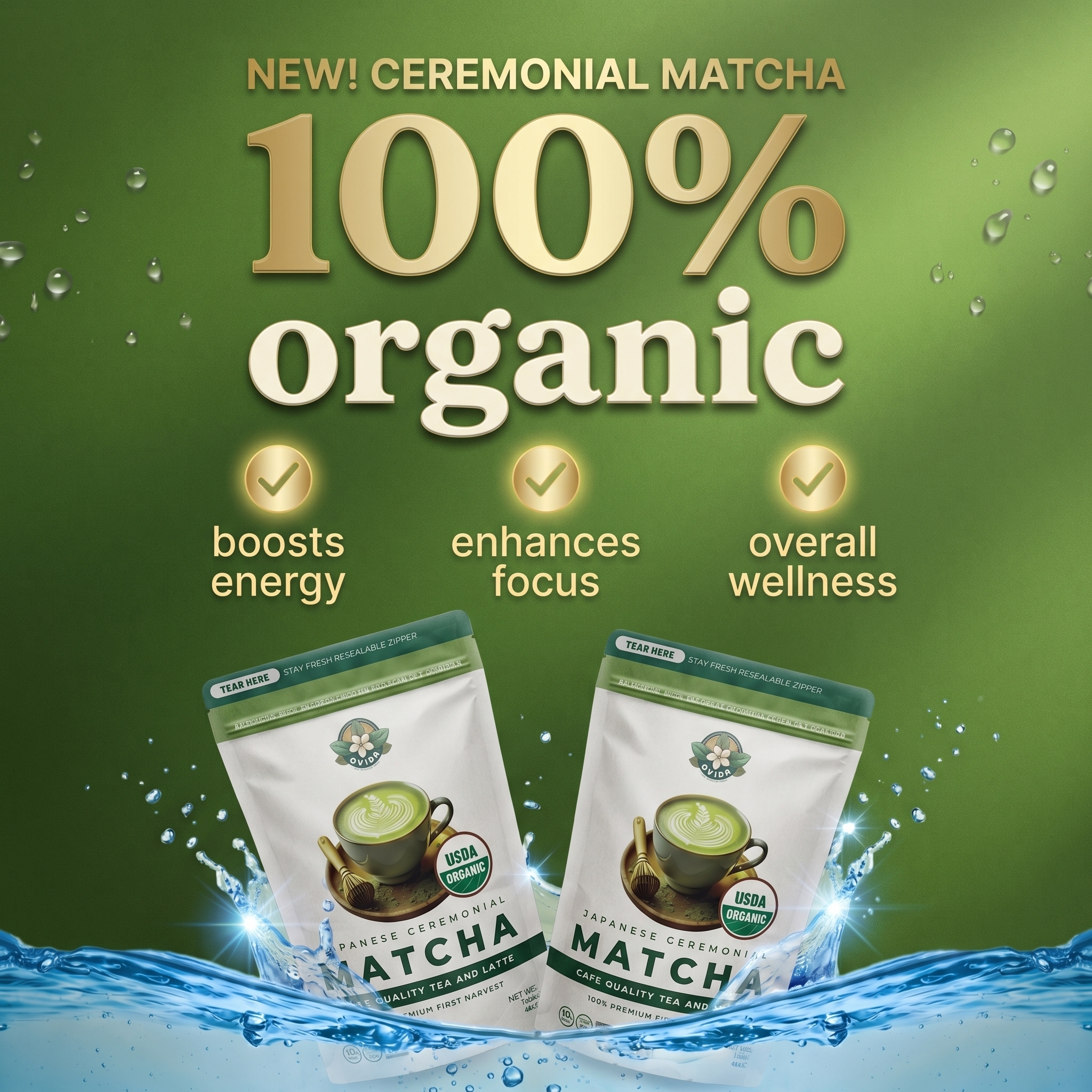 Ovida Organics Facebook ad