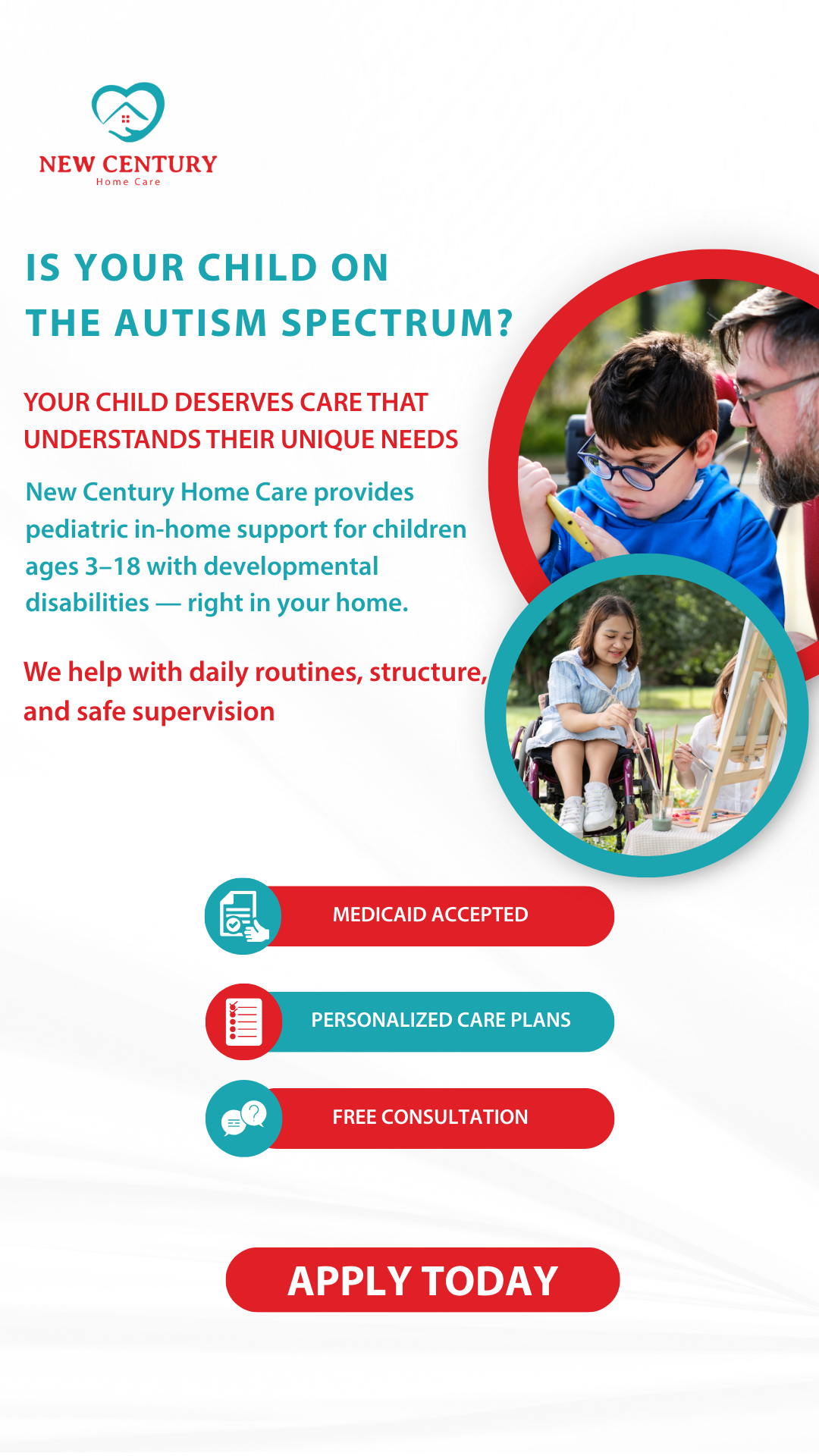 New Century Home Care Facebook ad