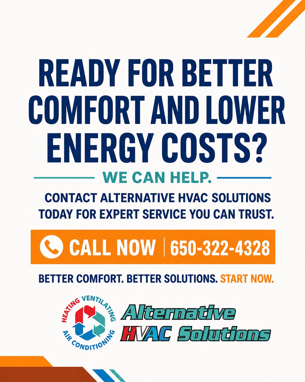 Alternative HVAC Solutions Facebook ad: Say goodbye to temperature tantrums!