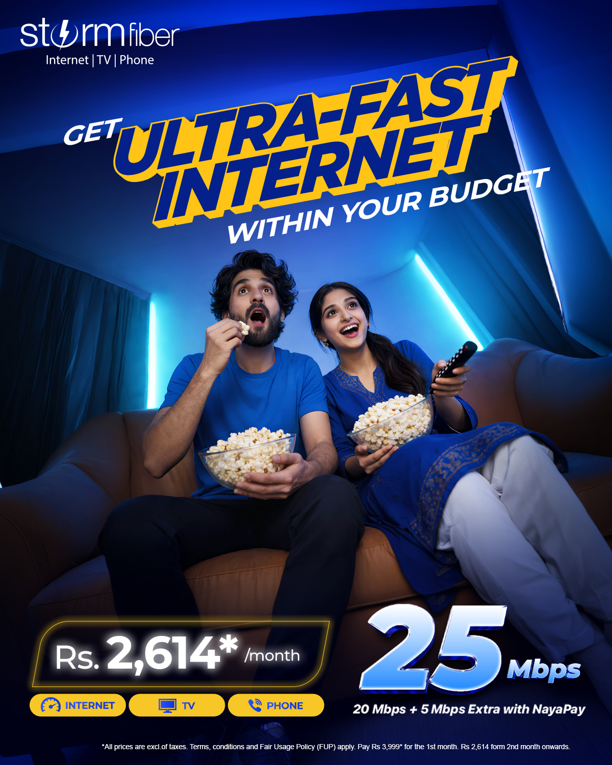 StormFiber Facebook ad