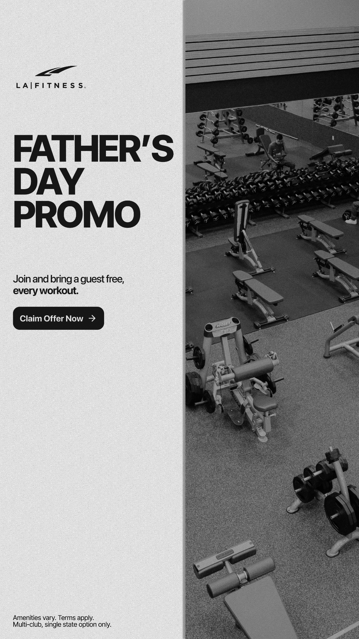 LA Fitness Facebook ad