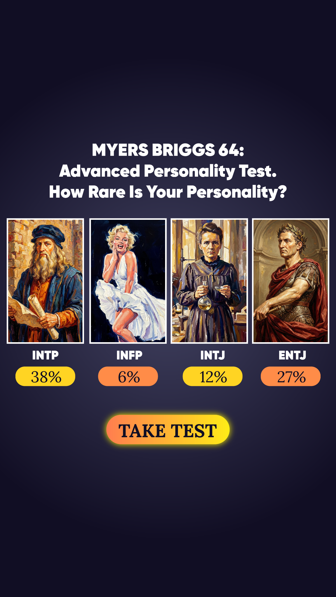 Personality Type Facebook ad