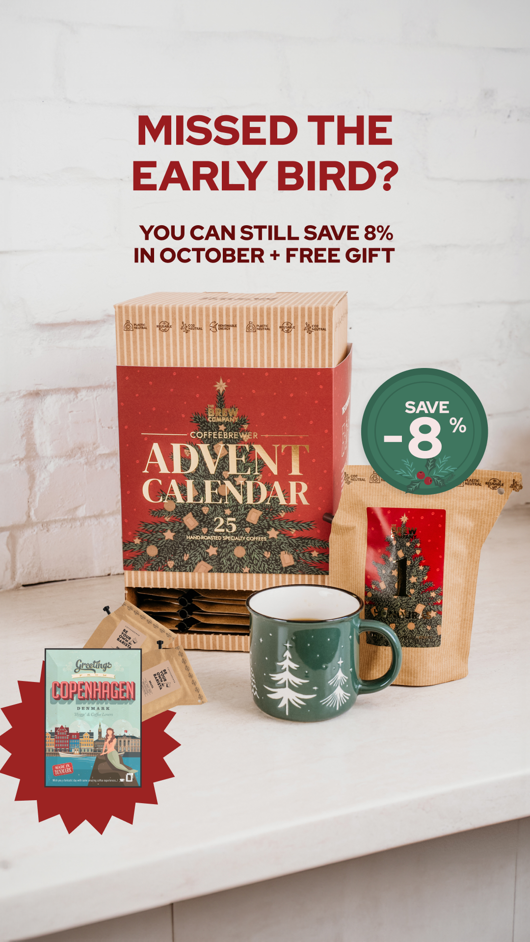 The Brew Company Facebook ad: This year's coffee advent calendar is here