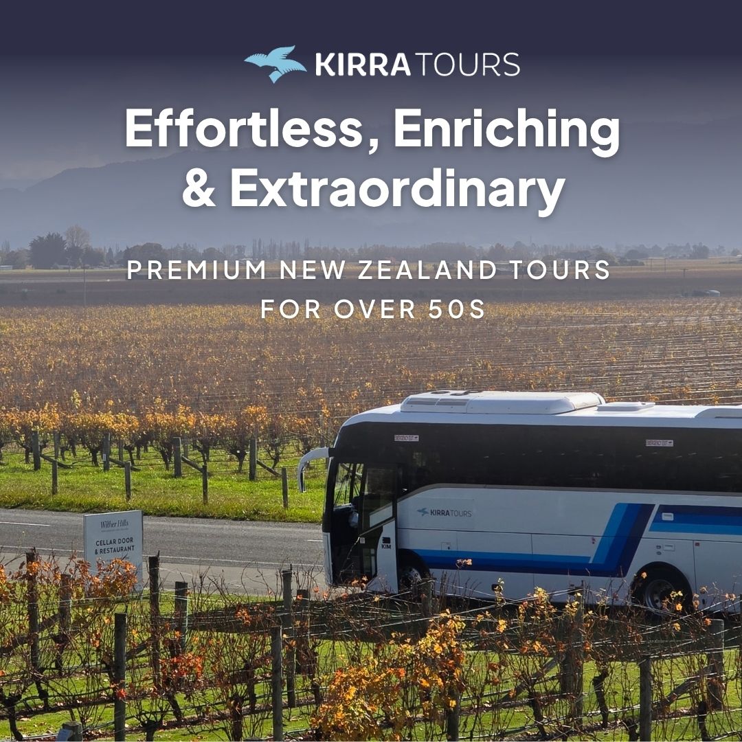 Kirra Tours New Zealand Facebook ad: New Zealand is closer than you think.