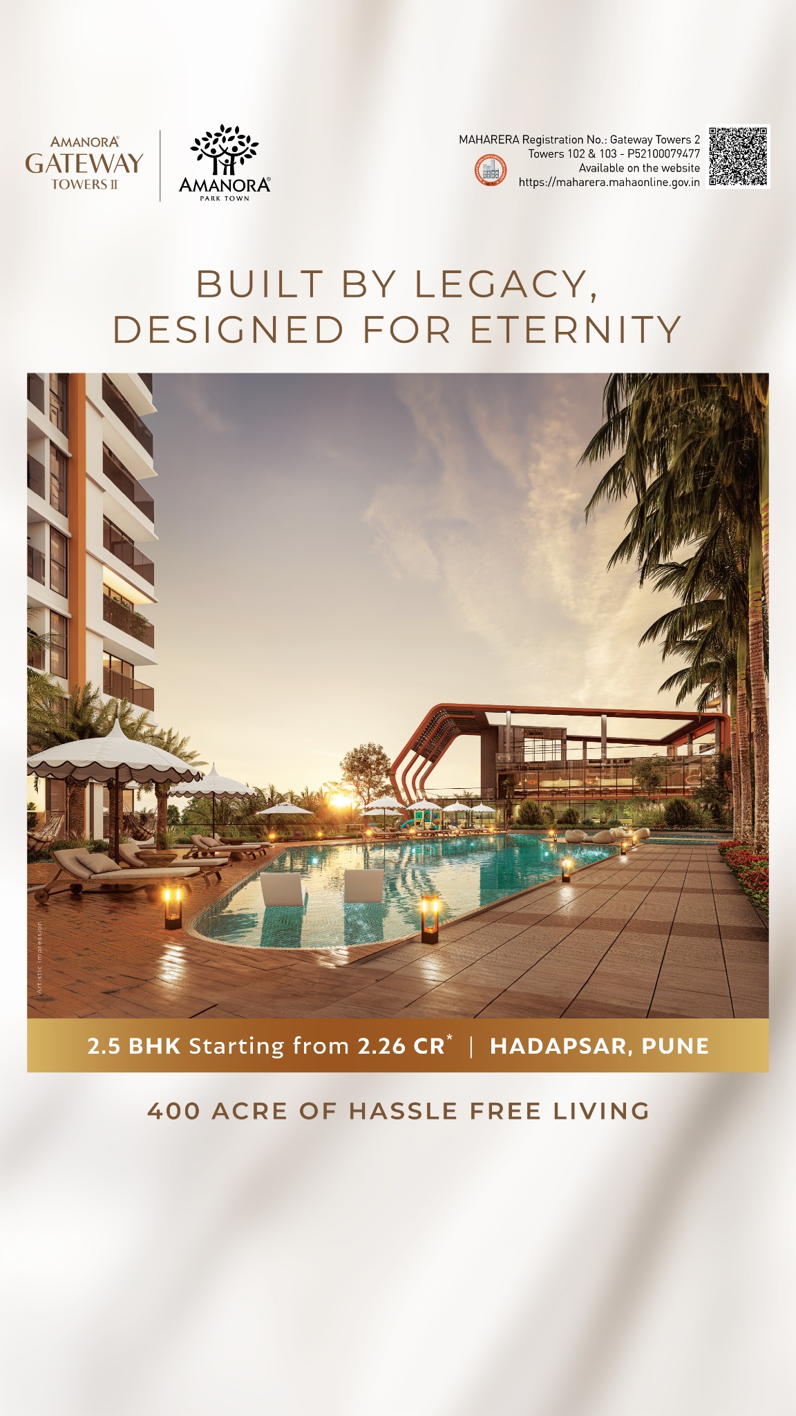 Amanora Park Town Facebook ad