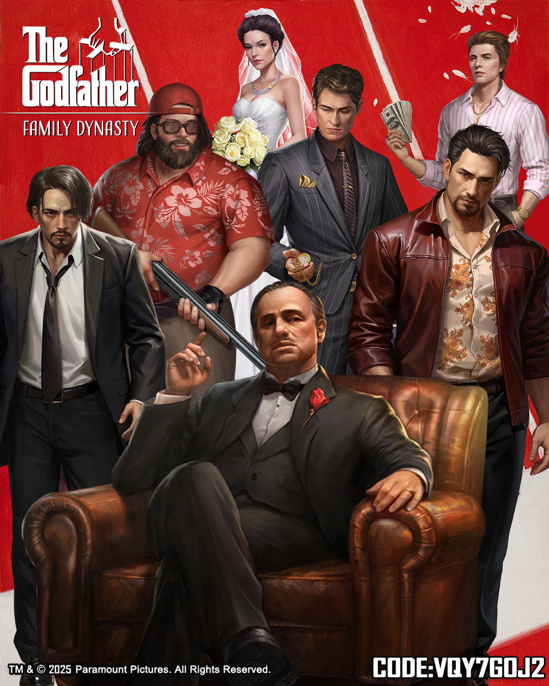 The Godfather: Family Dynasty Facebook ad