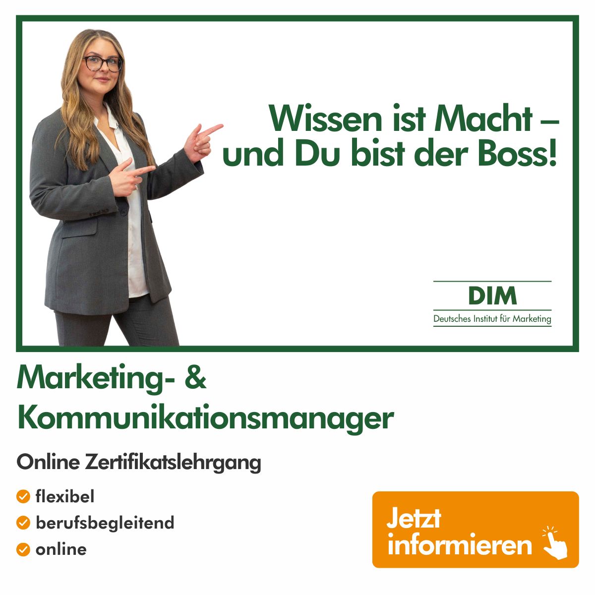 Deutsches Institut für Marketing Facebook ad: Ausgezeichnete Weiterbildung