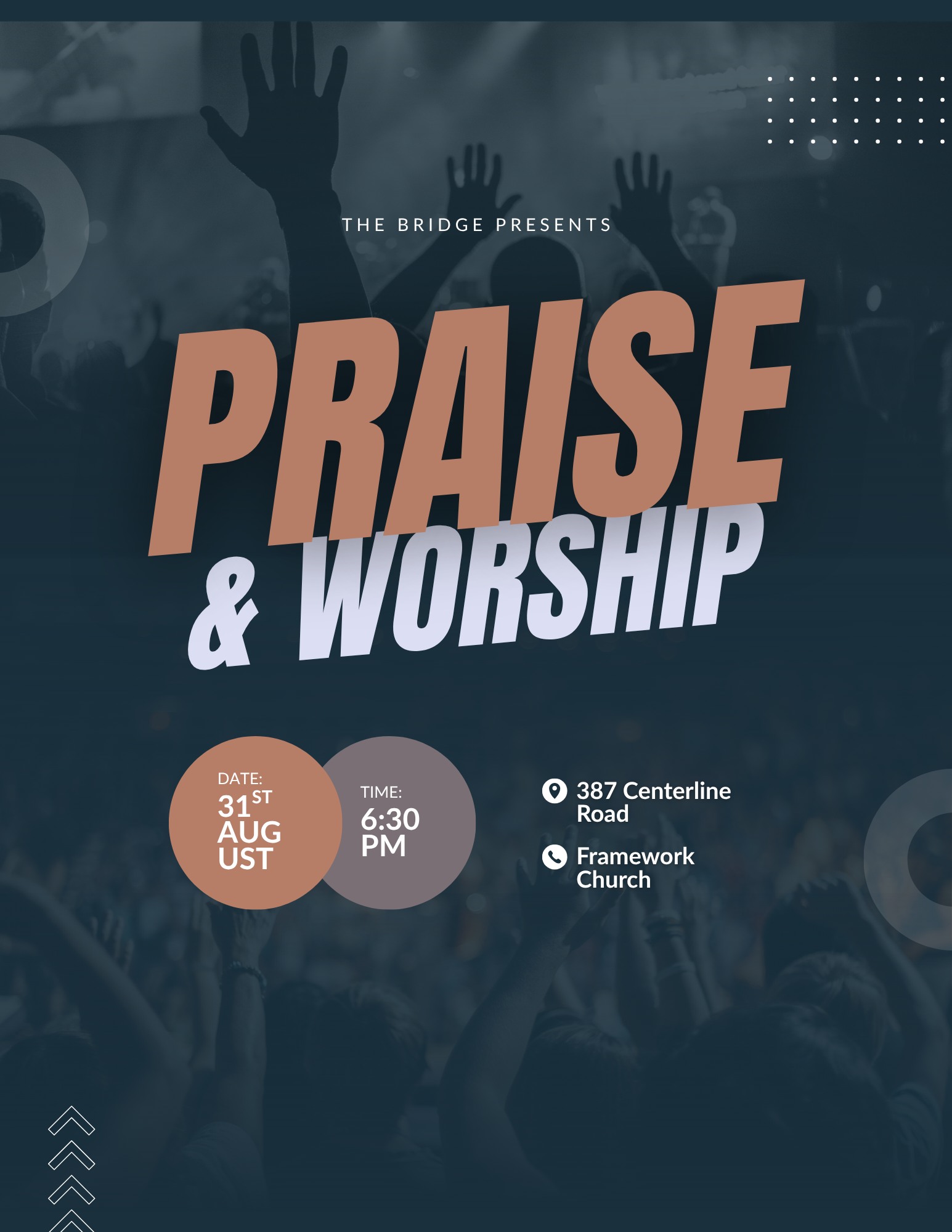 The Bridge Facebook ad: Night of Worship - Hosted by The Bridge
