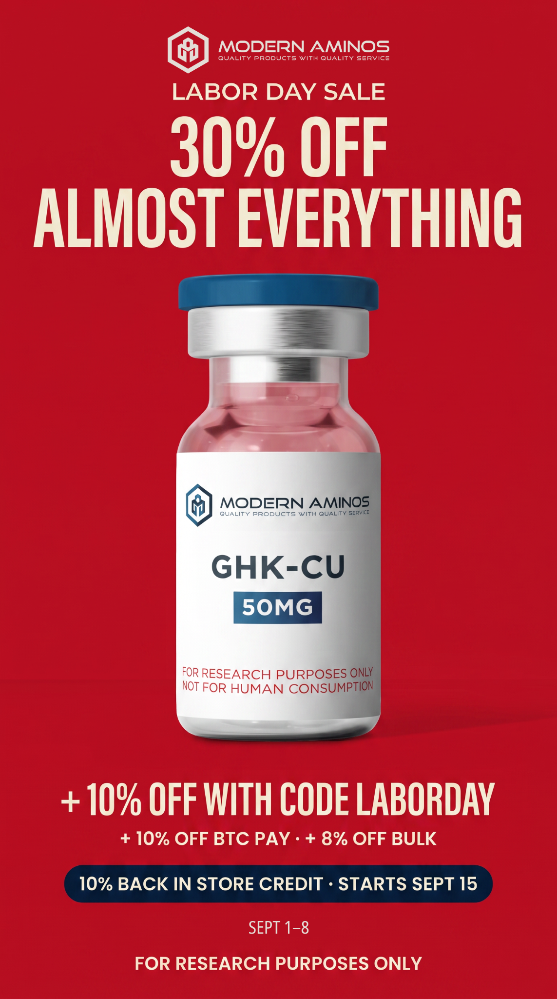 Modern Aminos Facebook ad