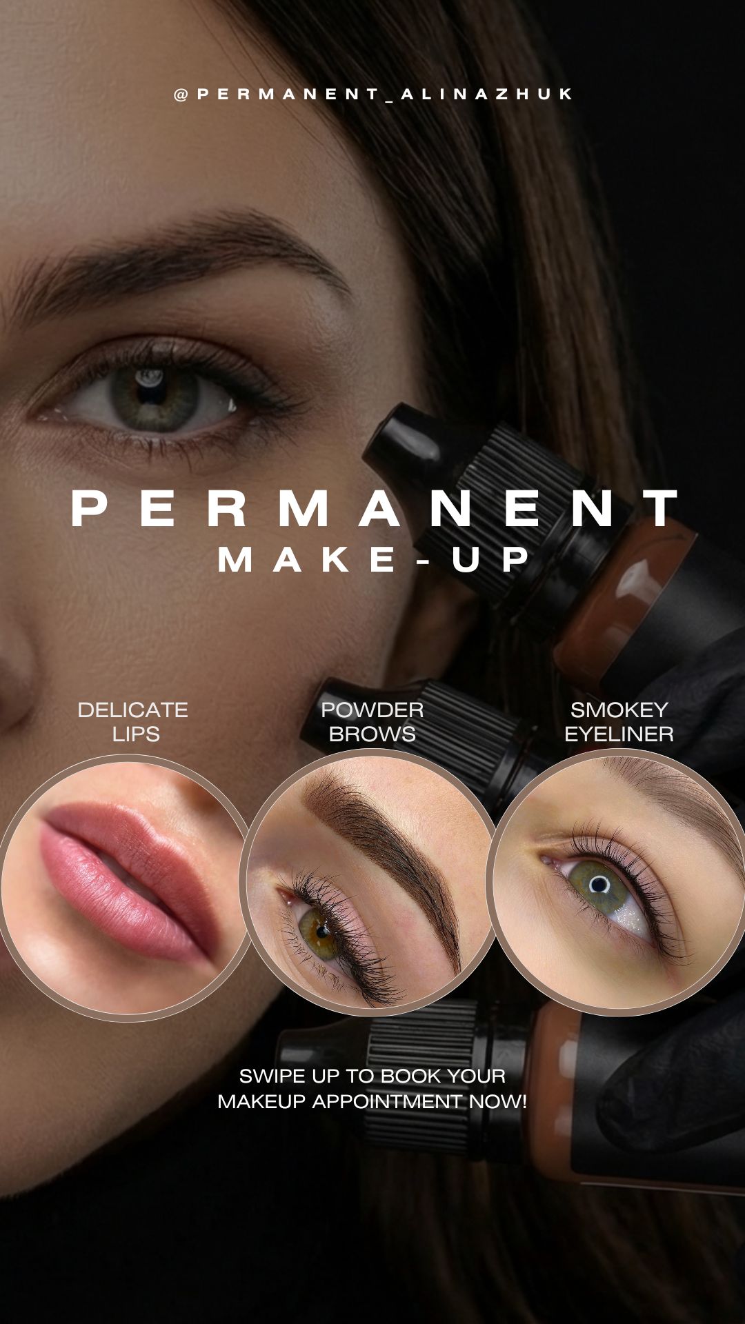 Permanent makeup Alina Zhuk Facebook ad from Apr 14, 2026