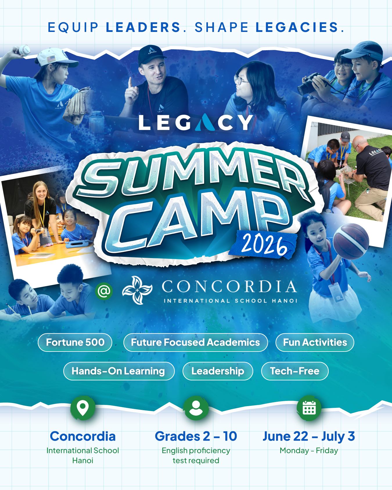 Concordia International School Hanoi Facebook ad: What if your child could spend the summer…