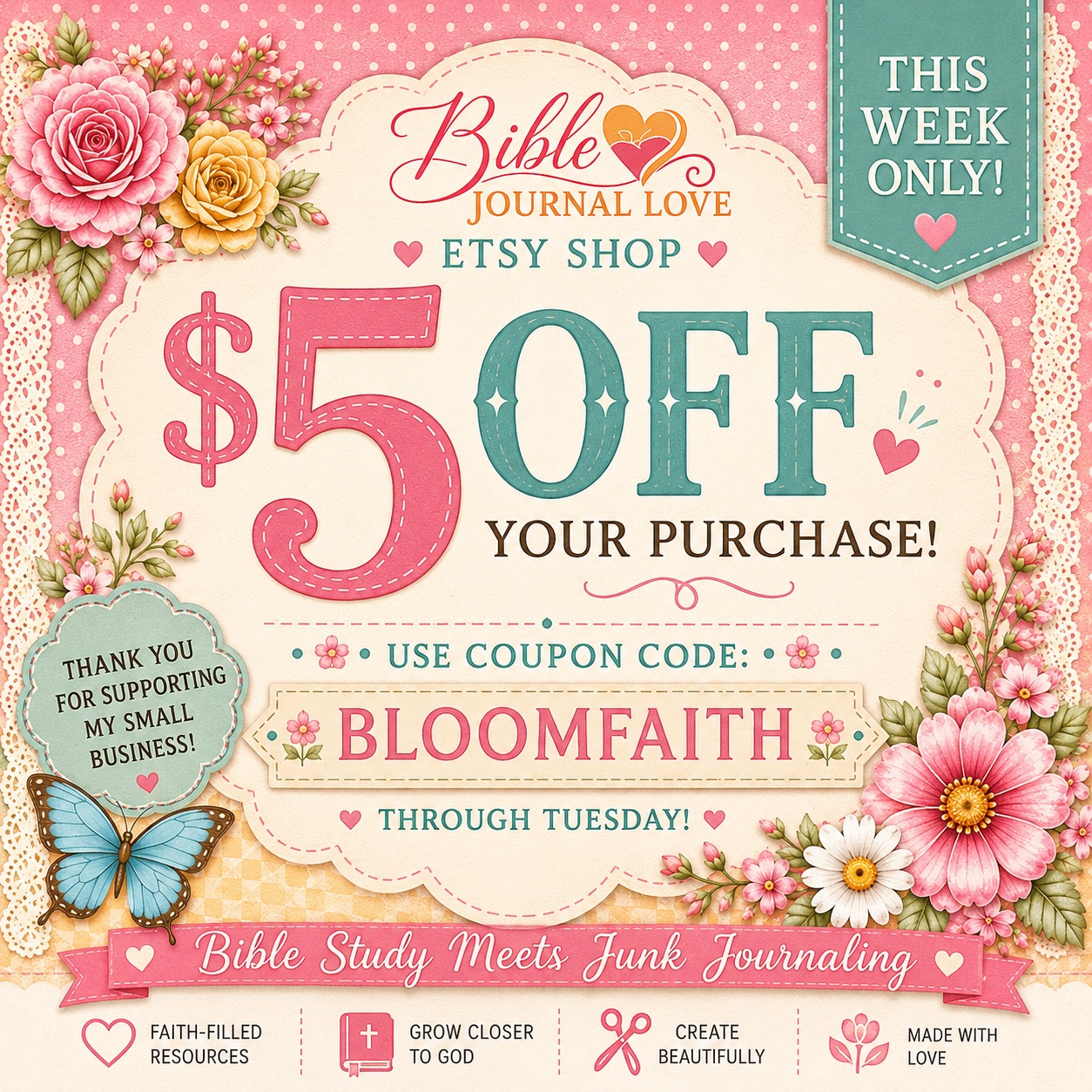 Bible Journal Lady Facebook ad