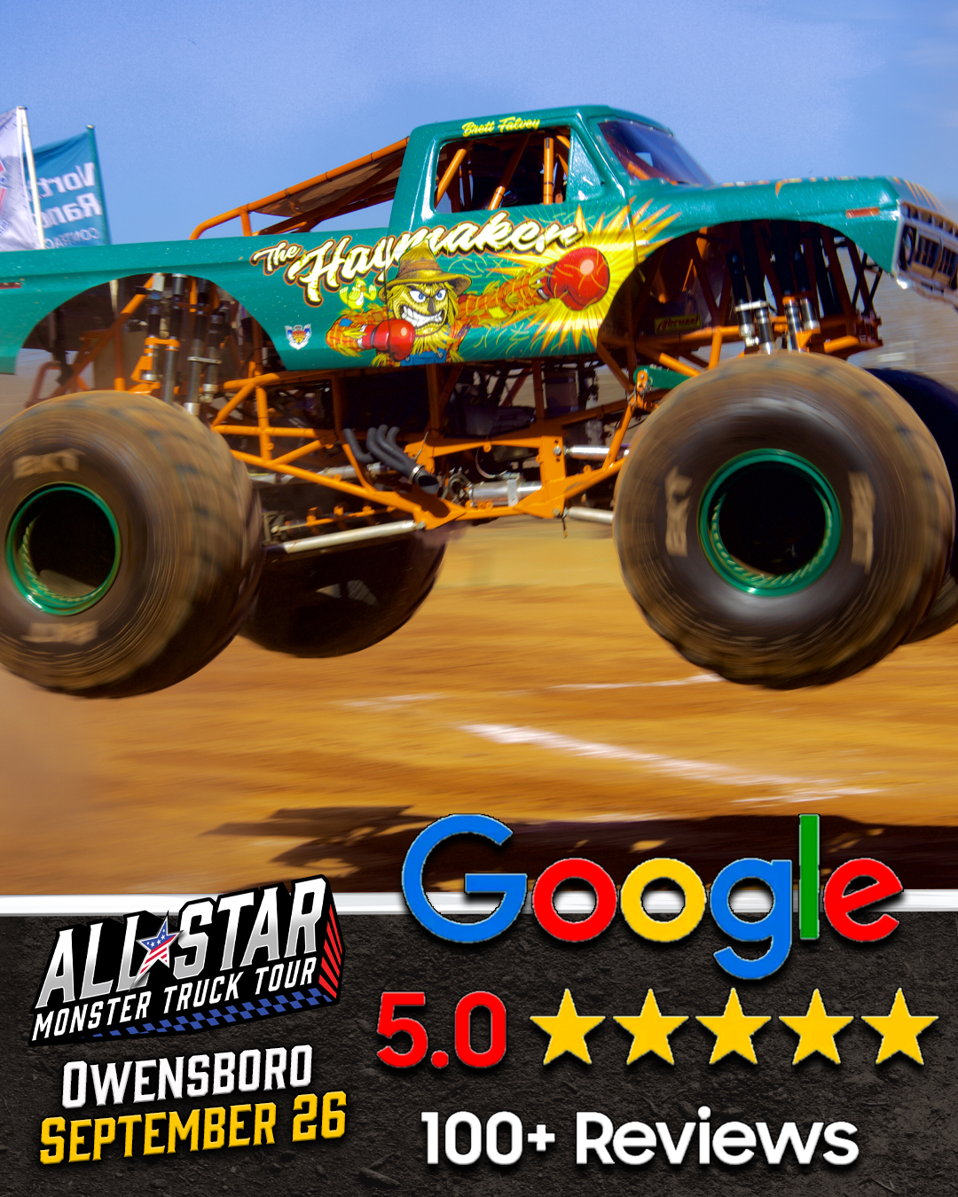 All Star Monster Truck Tour Facebook ad from Aug 17, 2026