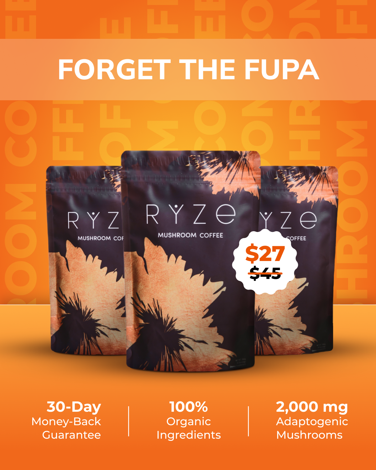 RYZE Superfoods Facebook ad