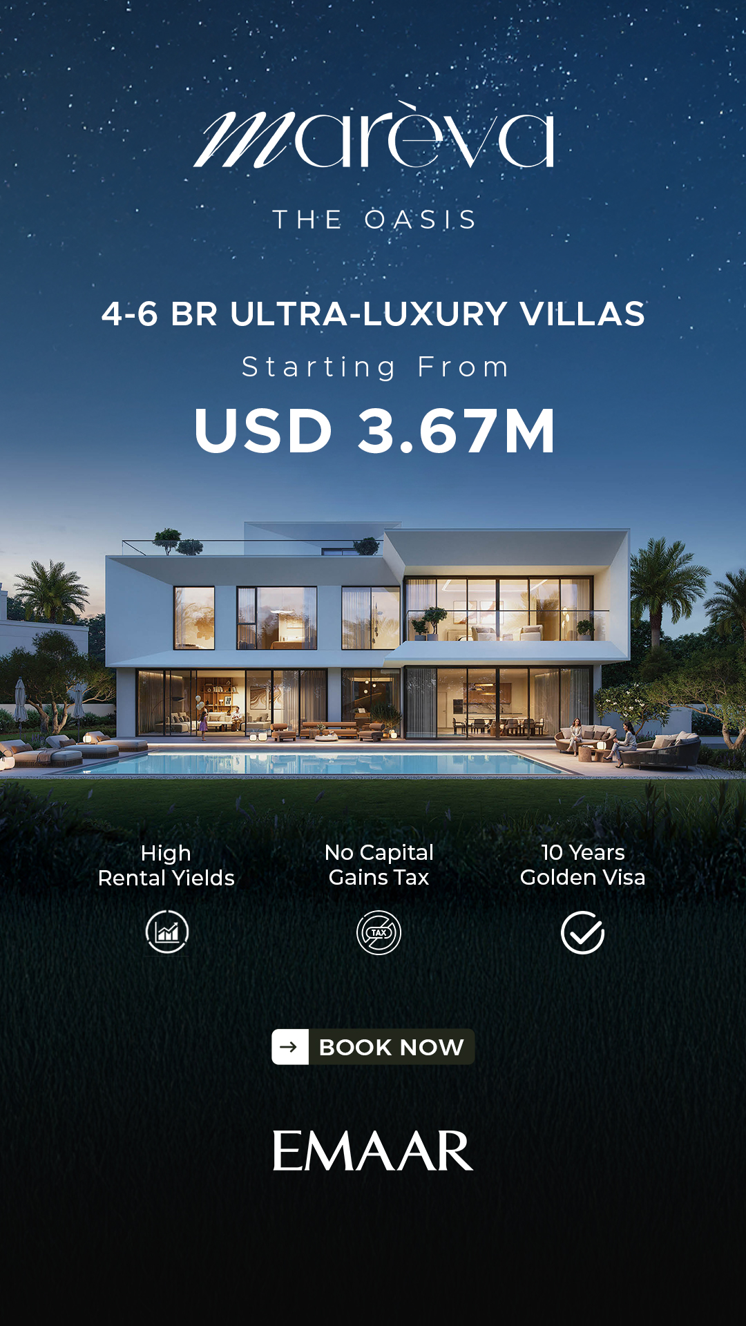 Luxury Property Dubai Facebook ad from Jan 23, 2026