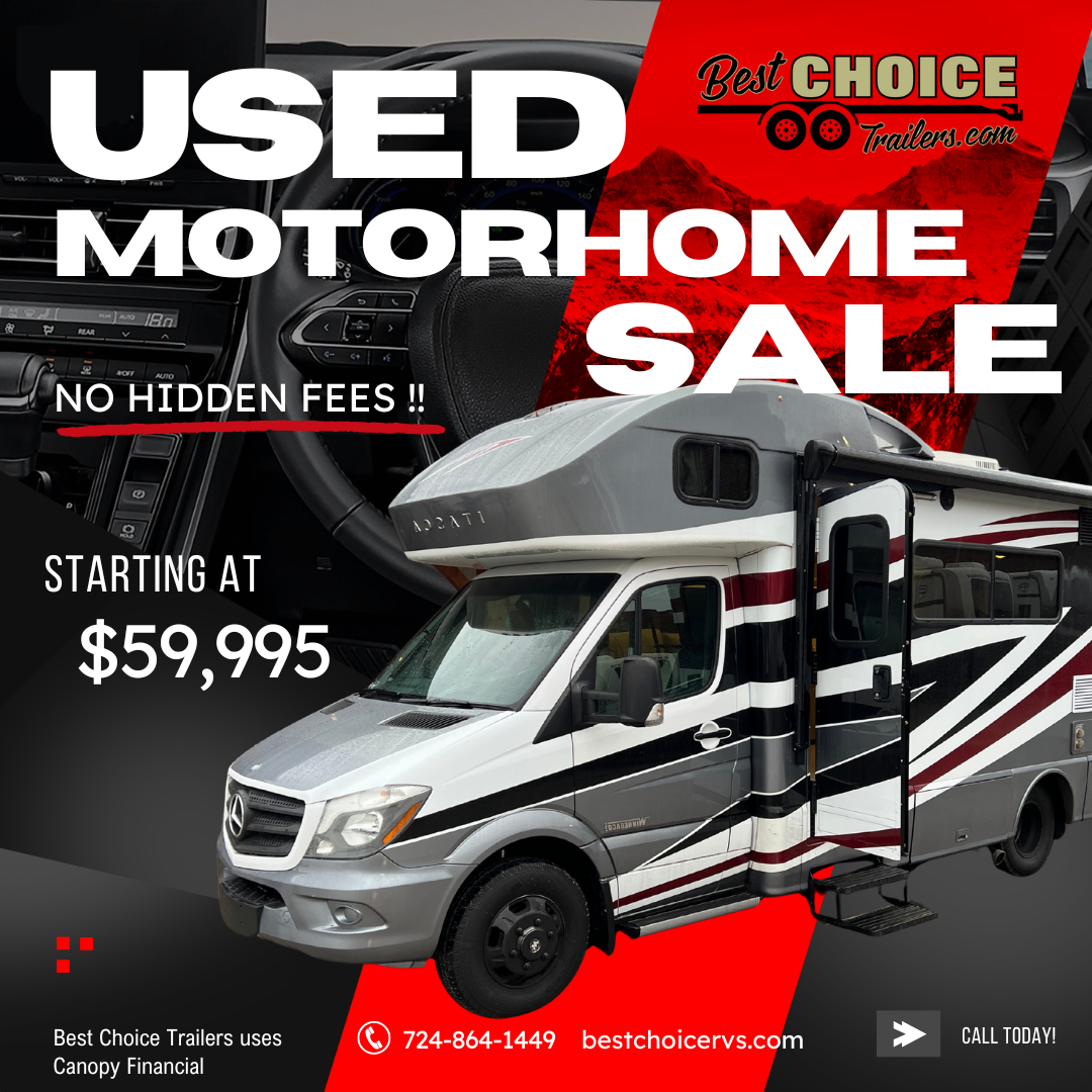 Best Choice Trailers & RV Facebook ad: Used Motorhome Blowout