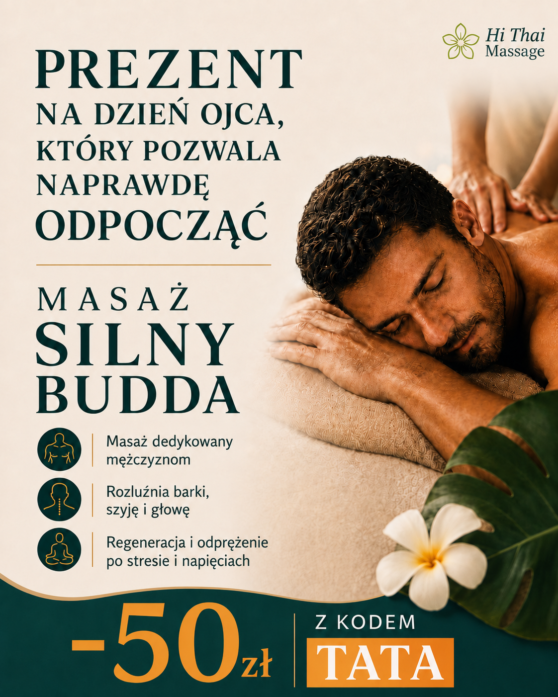 Hi THAI Massage Żyrardów Facebook ad: Kod TATA na -50zł