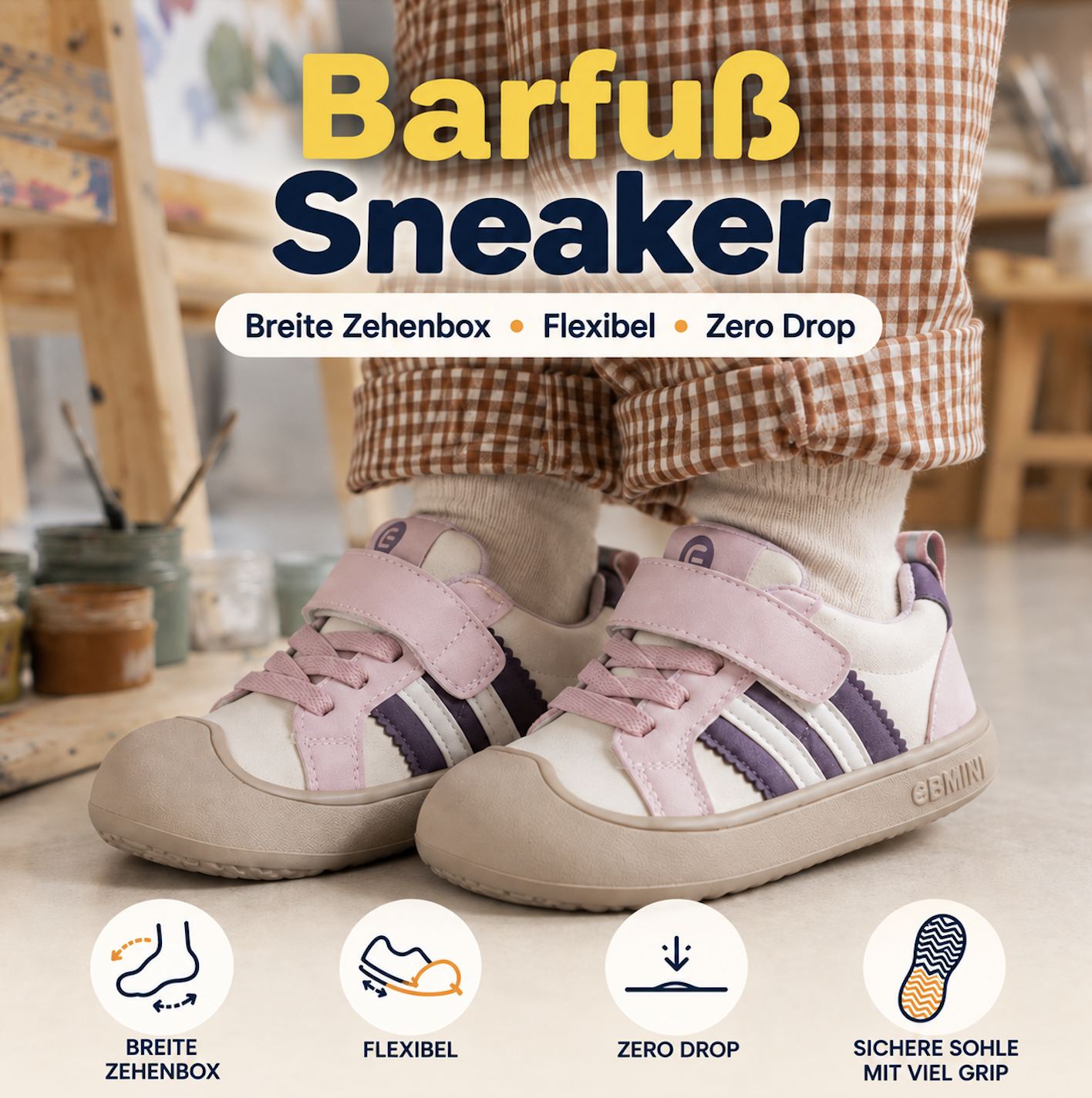 Ebmini - Kinder Barfußschuhe Facebook ad