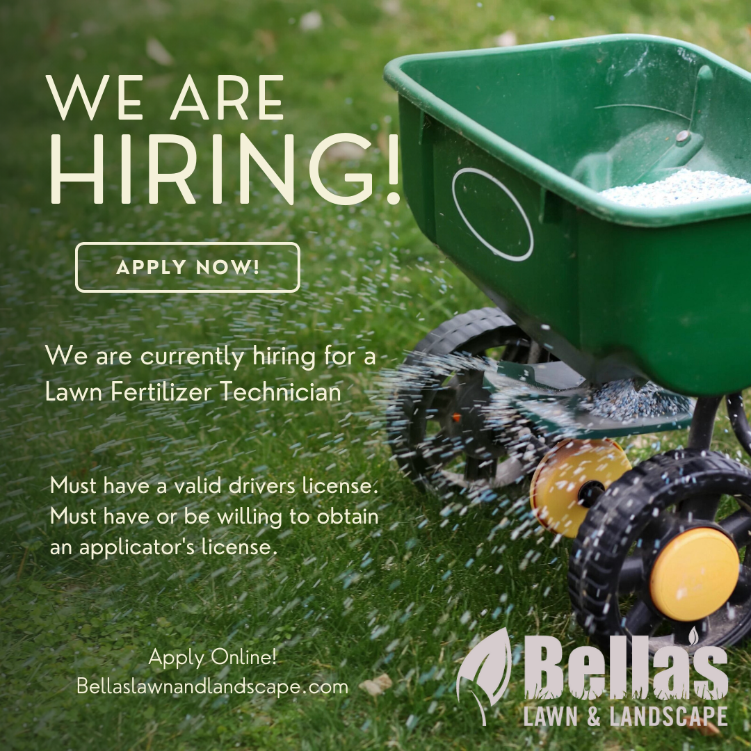 Team Engine Jobs Facebook ad: Lawn Fertilization Technician positions available