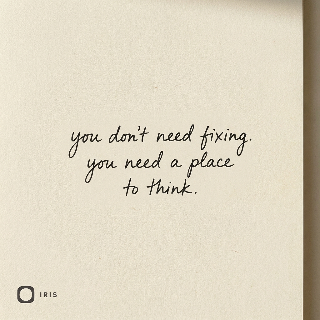 Iris Chat Facebook ad: understand your own mind, one conversation at a time