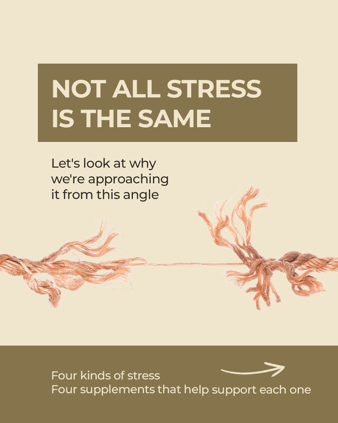 Dis-Chem Gold Facebook ad: Stress is one of those words that covers…