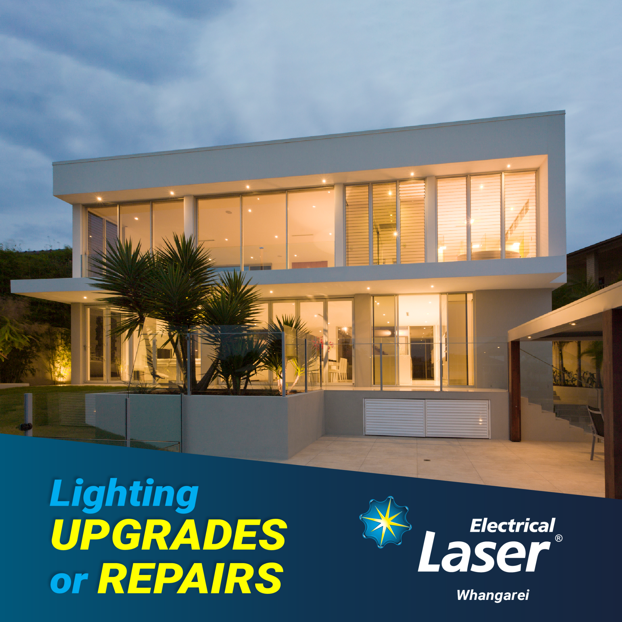 Laser Electrical Whangarei & Bream Bay Facebook ad: We've been providing electrical services in Whangarei…