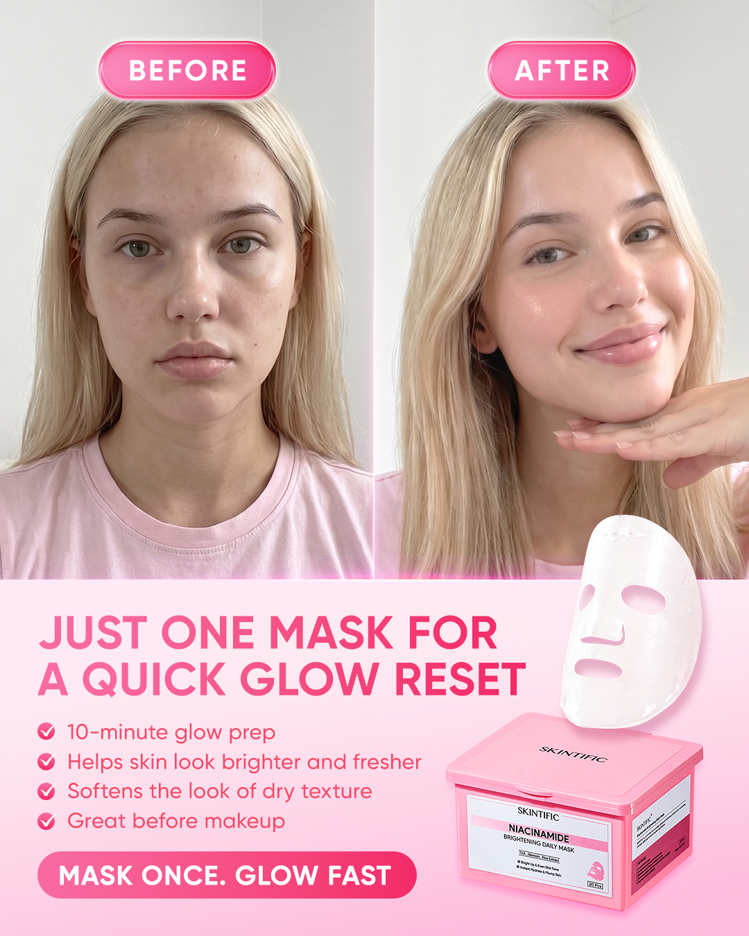 SkintificShop Facebook ad