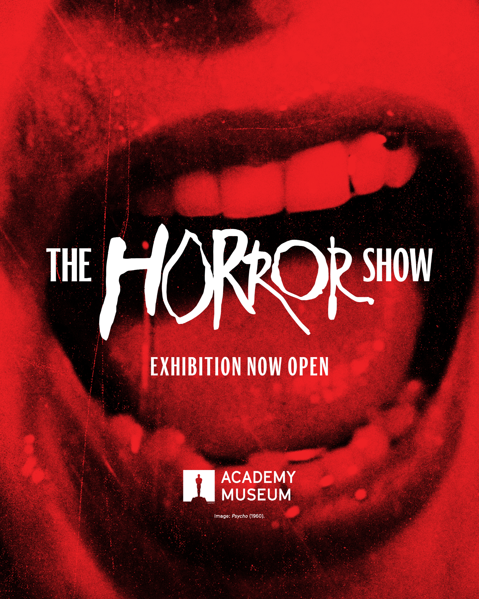 Academy Museum of Motion Pictures Facebook ad: THE HORROR SHOW Exhibition Now Open