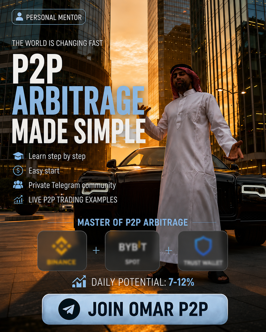 Omar coach Facebook ad: Omar | P2P Trade