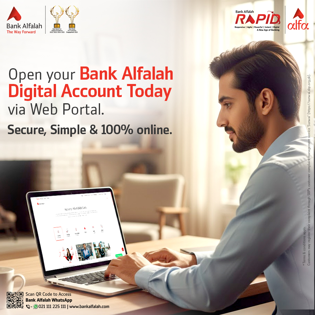 Alfa by Bank Alfalah Facebook ad: Bank Alfalah Digital Account