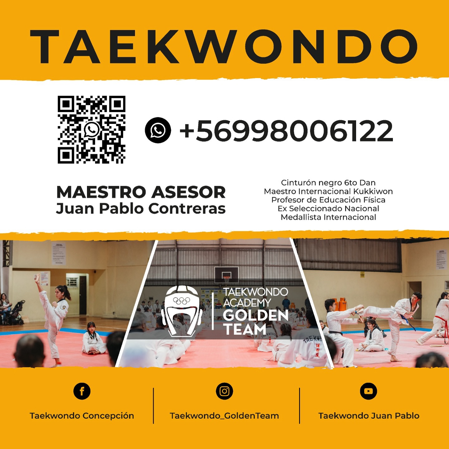 Taekwondo Concepcion. Facebook ad: Clases de Taekwondo