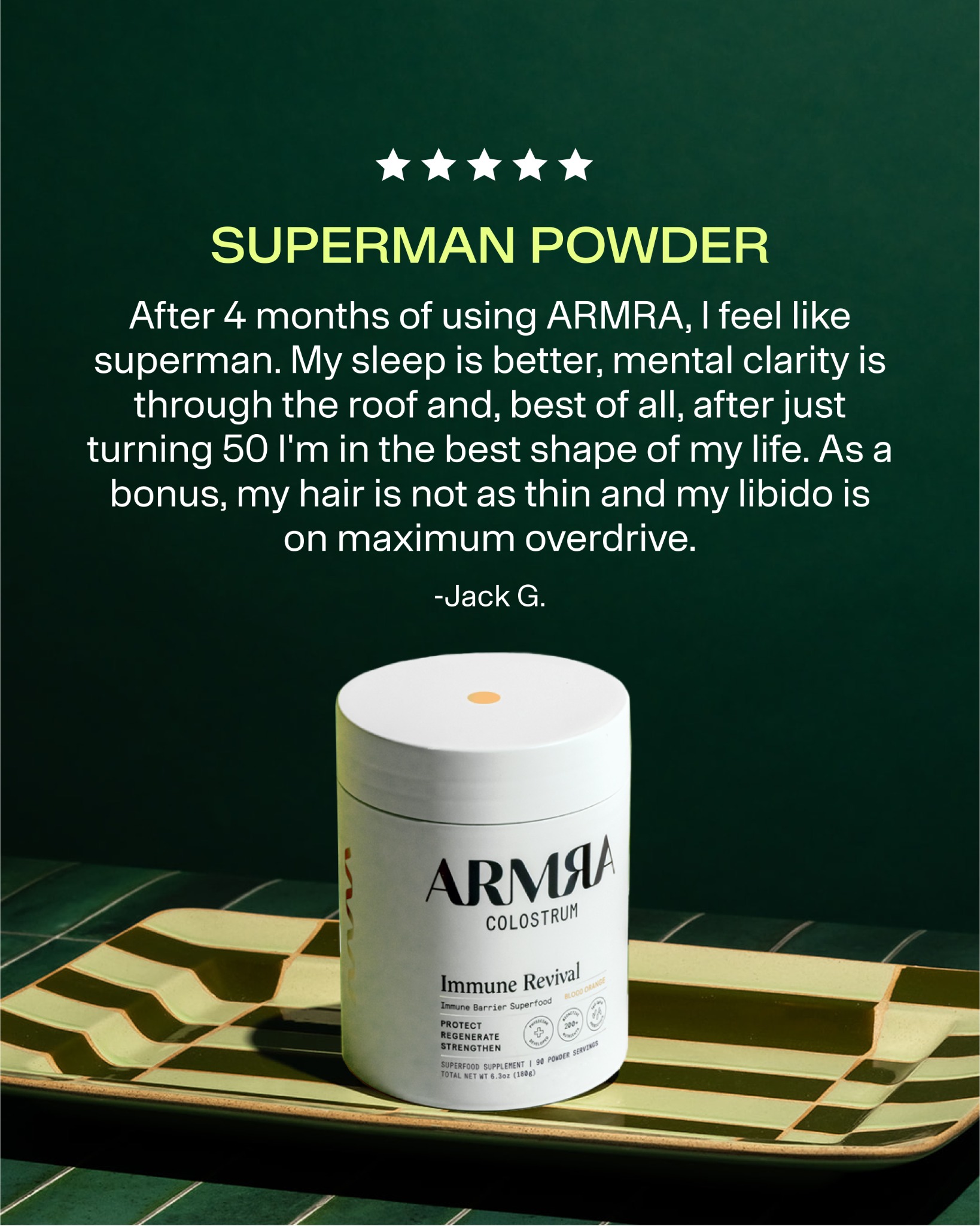 ARMRA Facebook ad