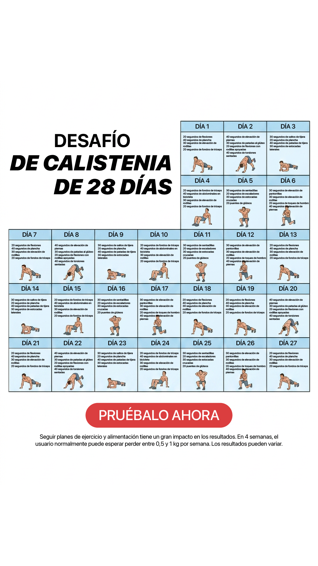 28 Day Challenge Facebook ad