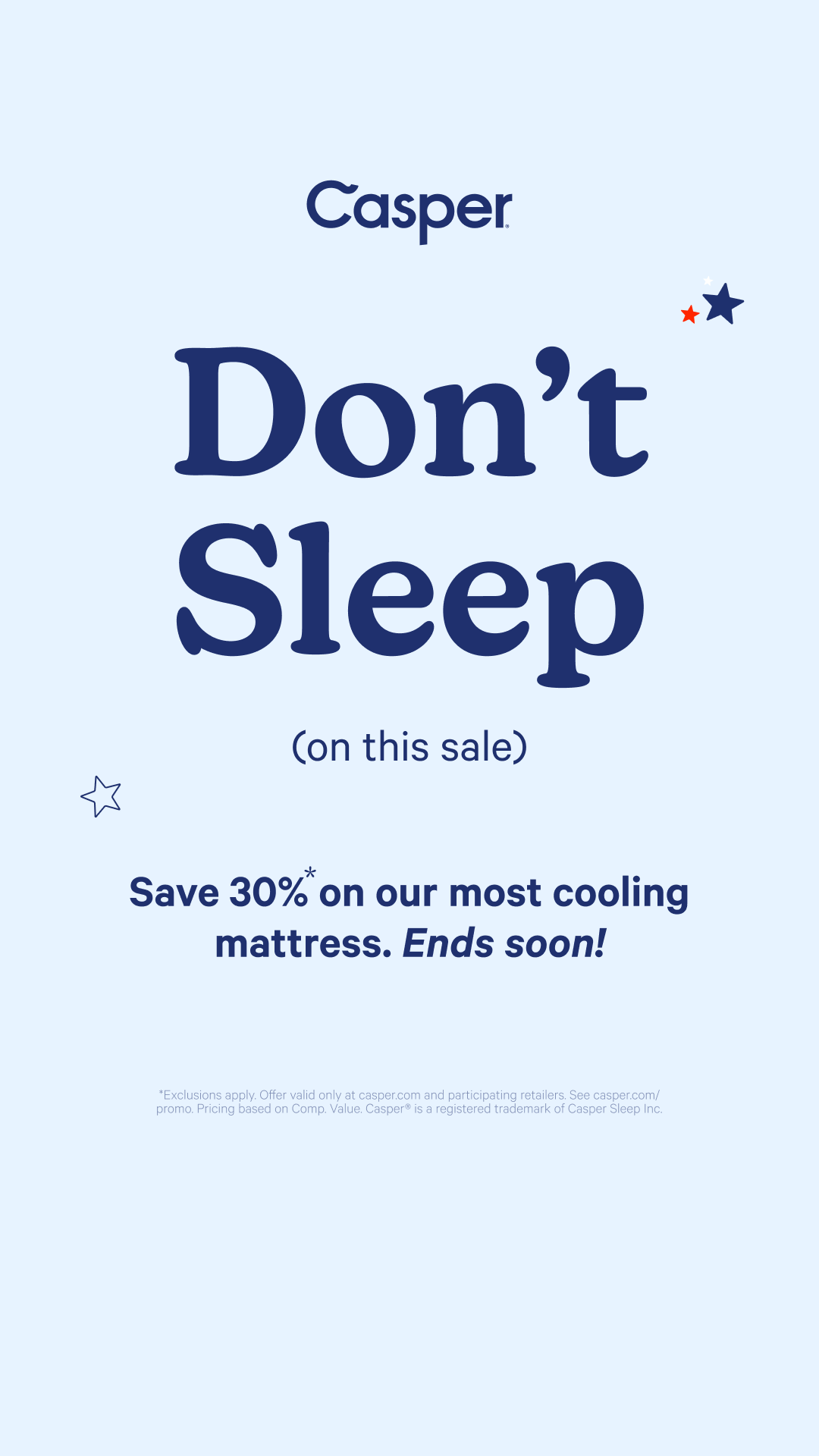 Casper Facebook ad