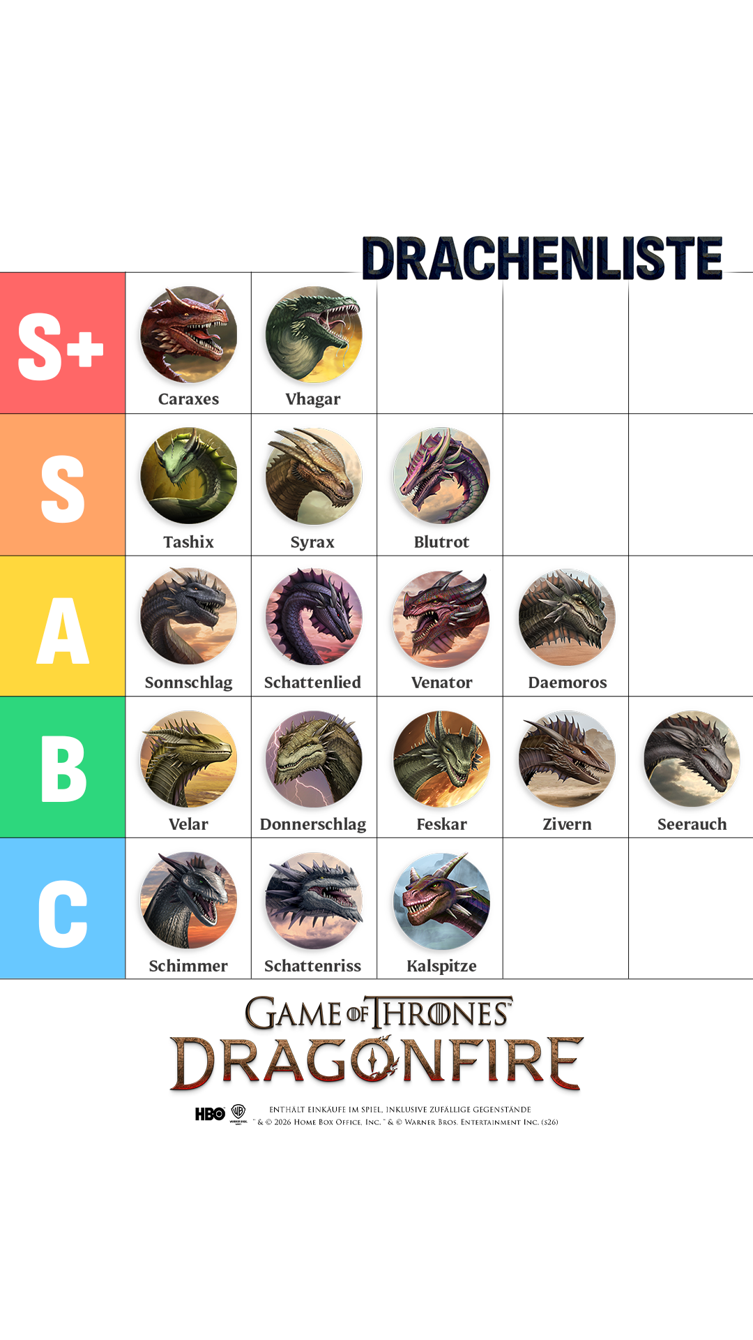 Game of Thrones: Dragonfire Facebook ad