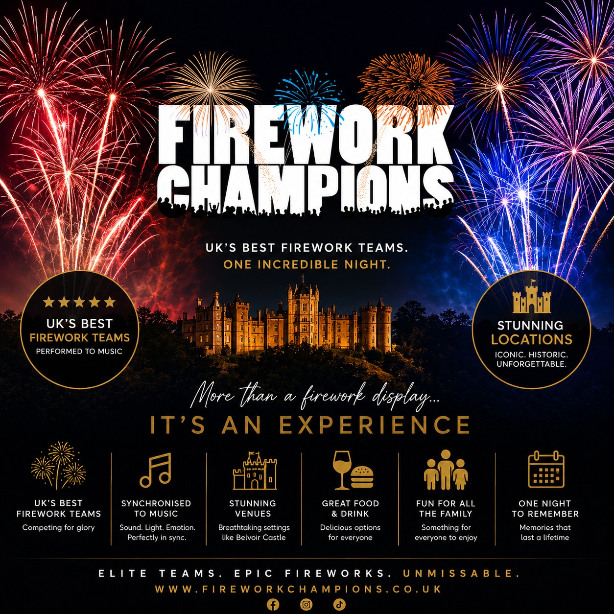 Firework Champions Facebook ad: Family Days Out across the UK | Firework Champions