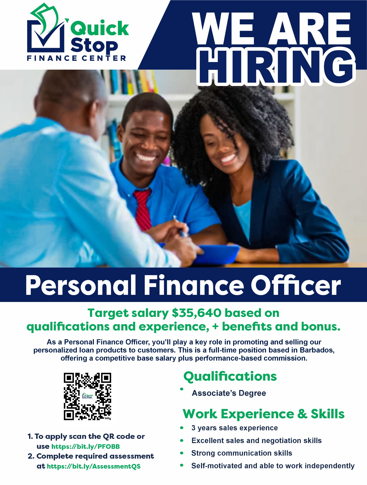 Quickstop Finance Center Facebook ad