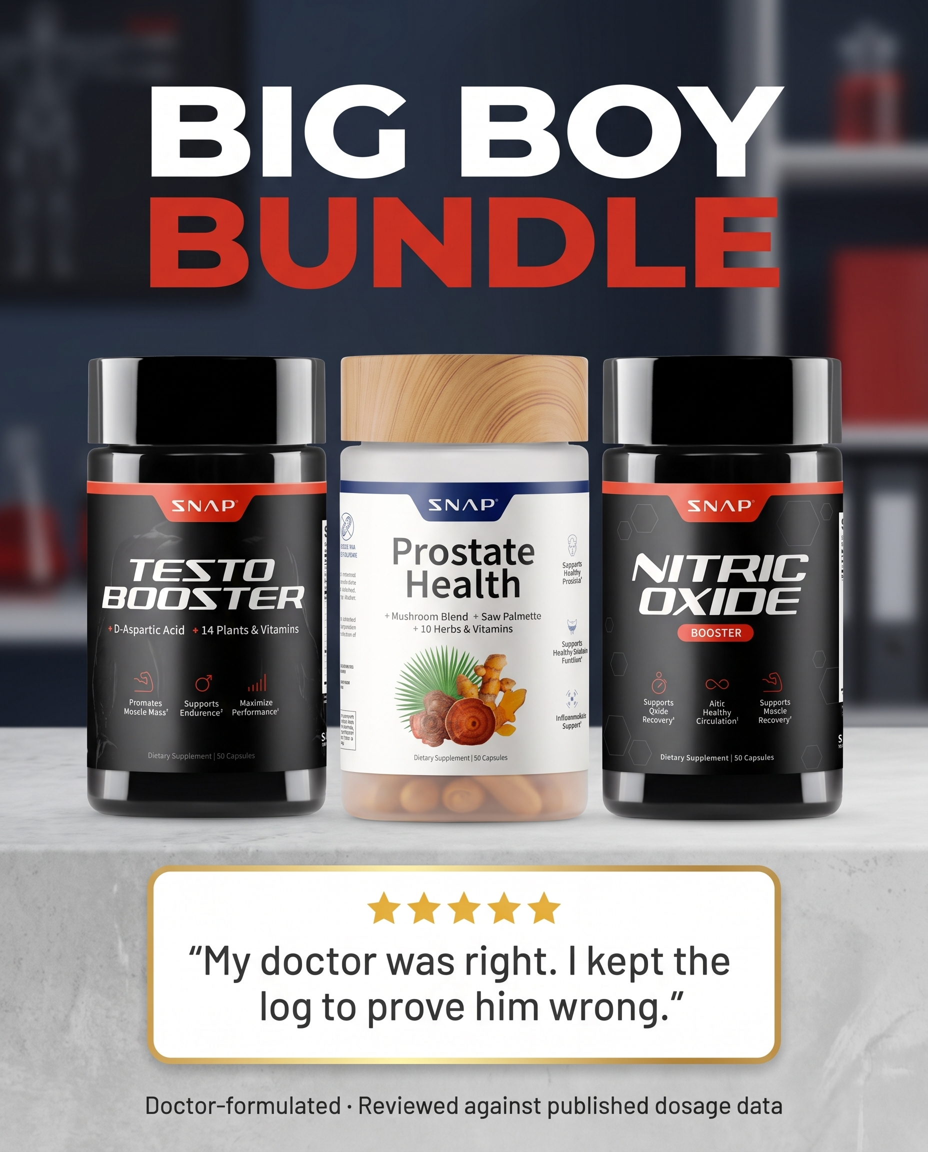 Snap Supplements Facebook ad