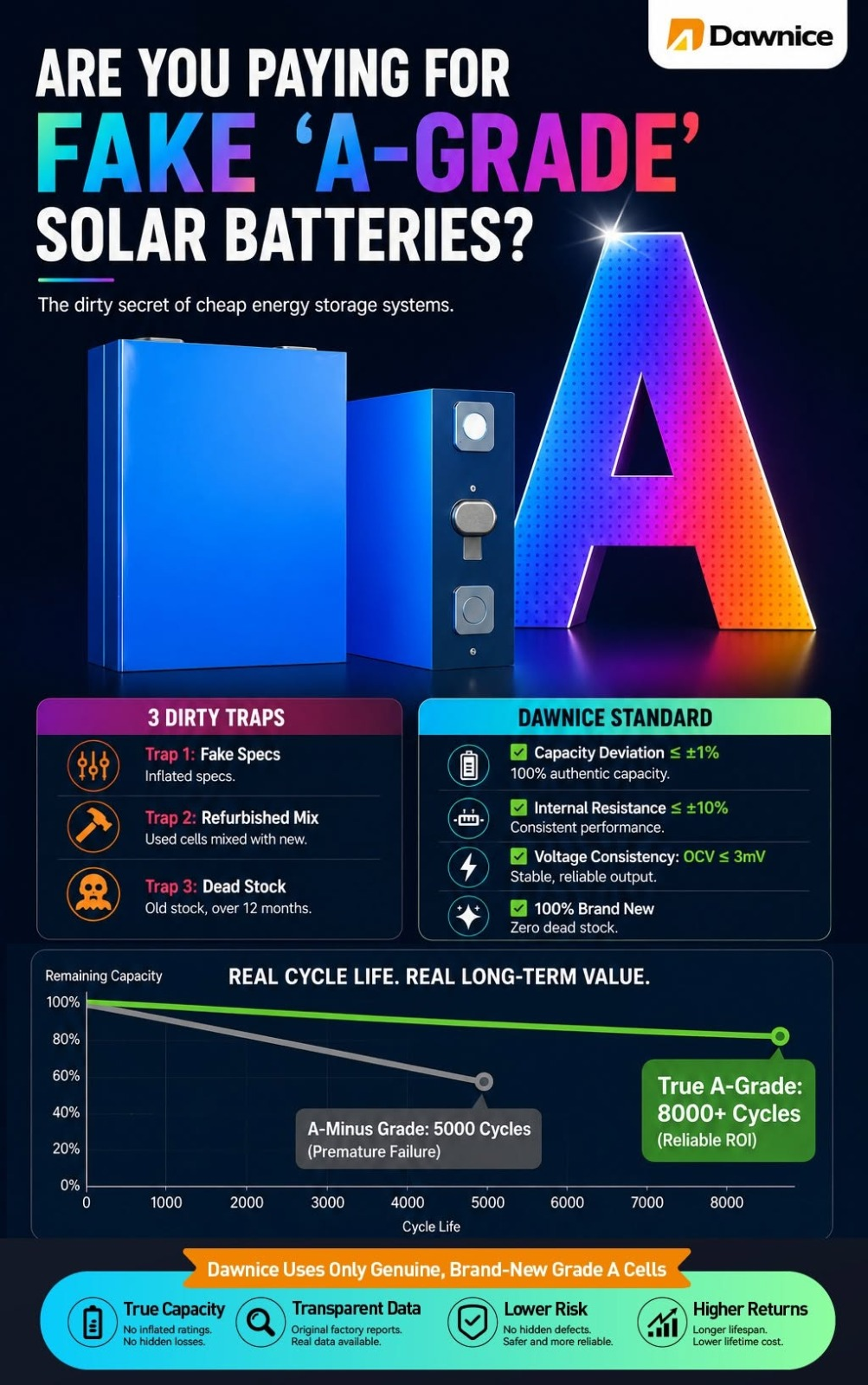 Dawnice Nigeria Ltd Facebook ad: Dawice real A grade 112kwh-225kwh lithium battery power…