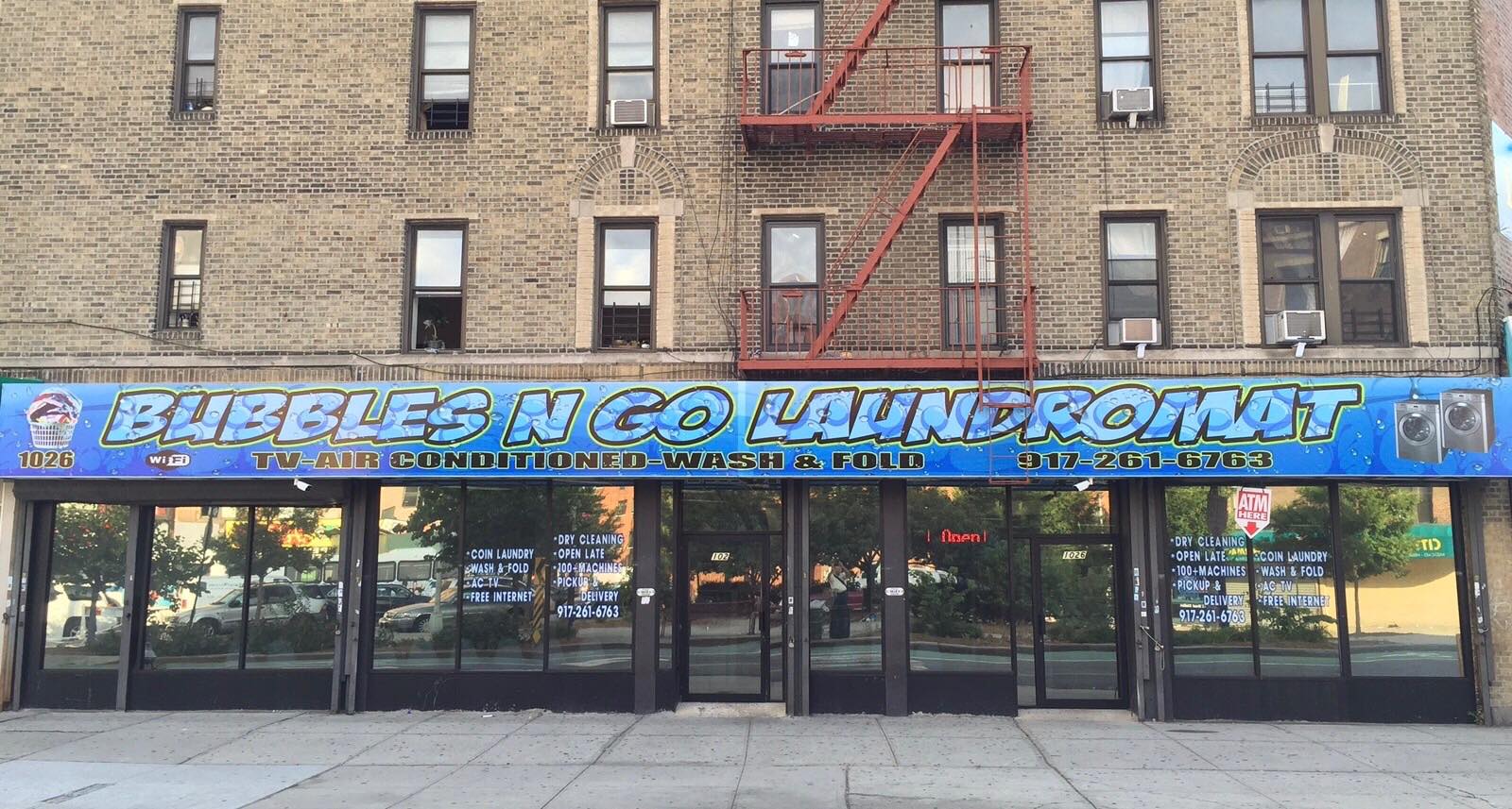 Bubbles N Go Laundromat Facebook ad: At Bubbles we pride ourselves on SUPER Friendly…