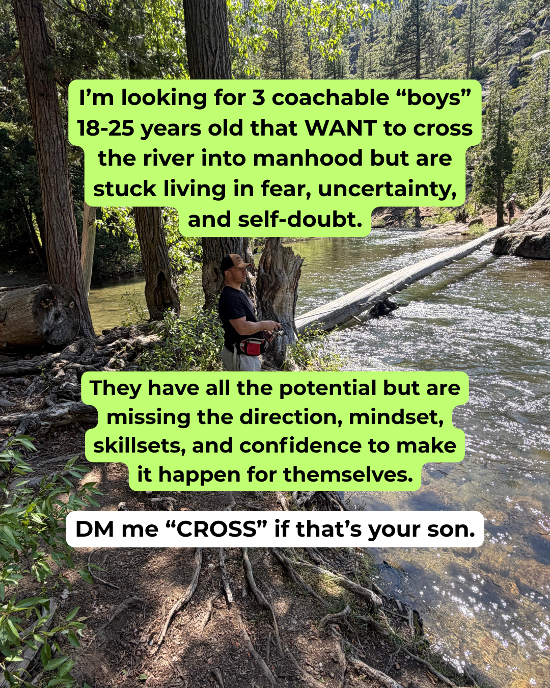 Ricky Carilli: Life Coaching & Mentoring for Young Males Facebook ad: To the parents of an 18-25 year old…