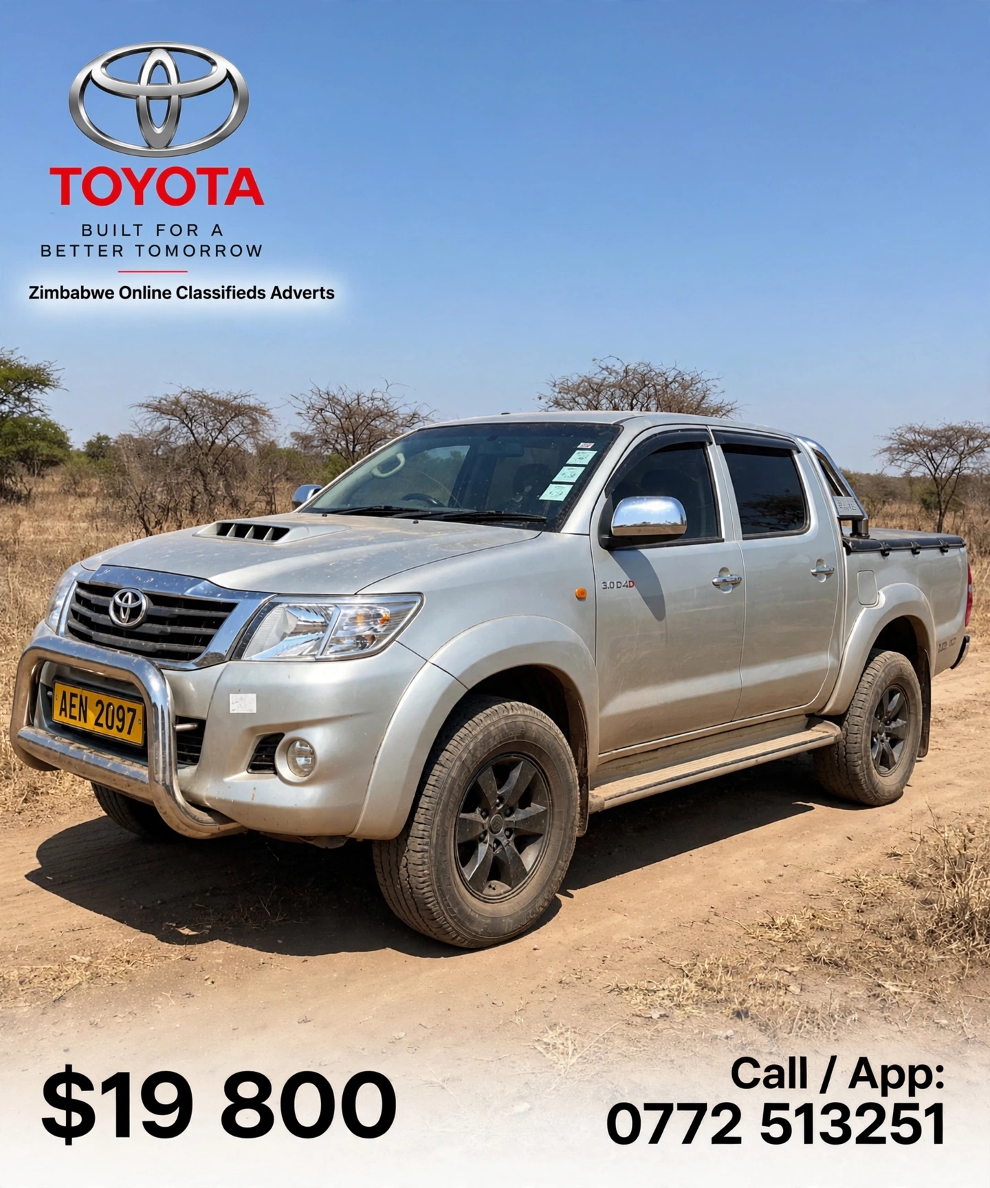 Zimbabwe Online Classifieds Adverts Facebook ad: Hilux 3.0 D4D