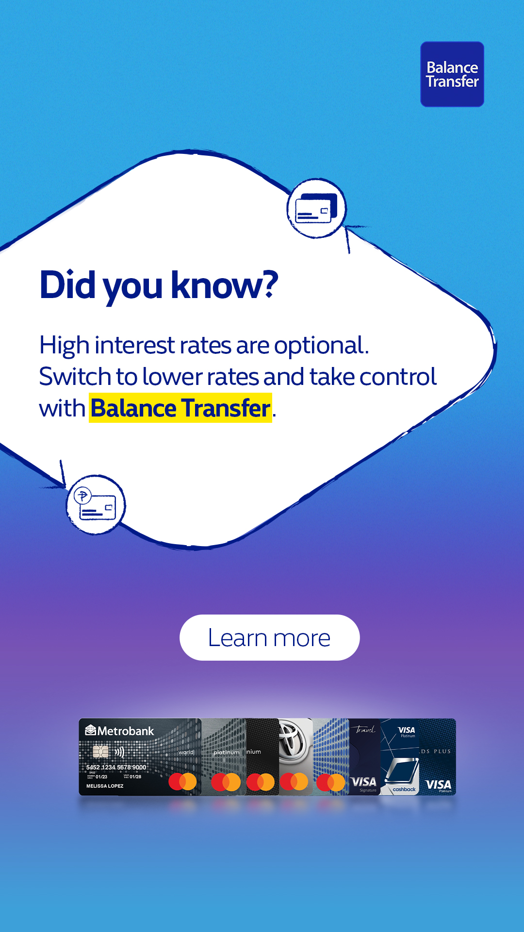 Metrobank Card Facebook ad