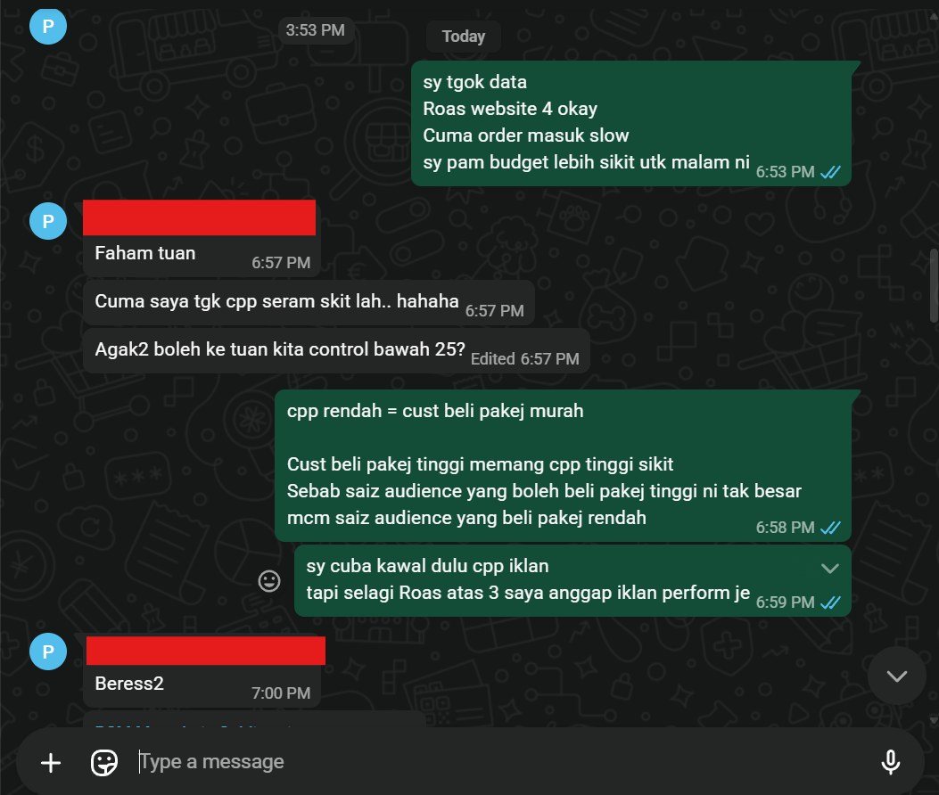 Syahmi Roslan Facebook ad: Tugas marketer adalah educate boss / klien anda.