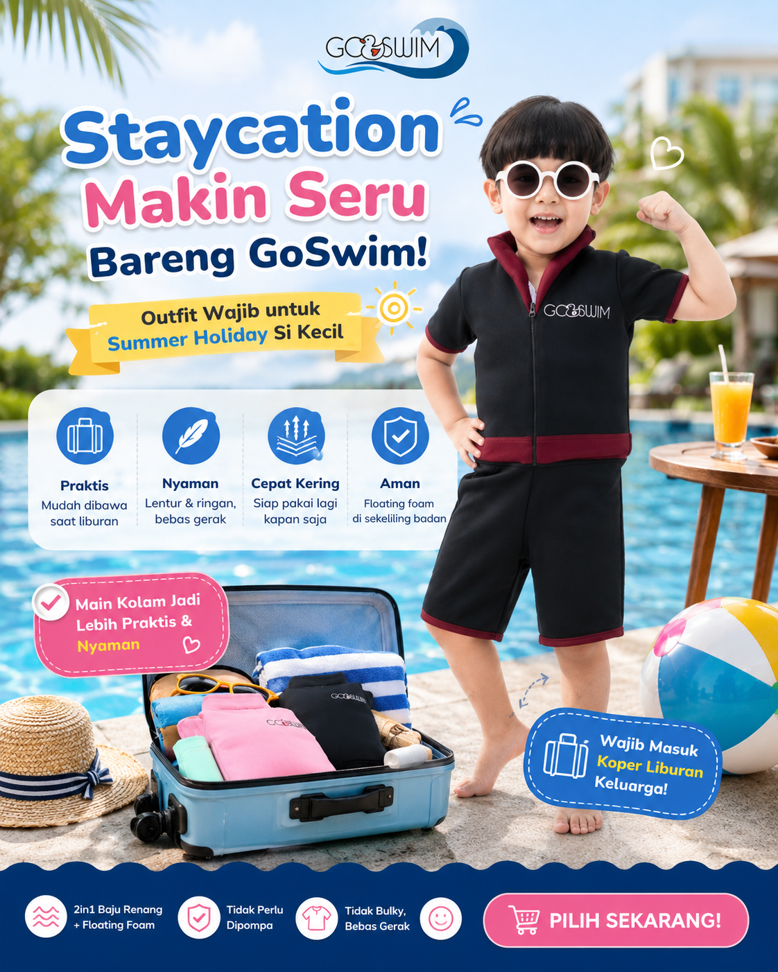 GoSwim Indonesia Facebook ad: ๐๐ญ๐๐ฒ๐๐๐ญ๐ข๐จ๐ง ๐ฆ๐๐ค๐ข๐ง ๐ฌ๐๐ซ๐ฎ ๐๐๐ซ๐๐ง๐ โฆ