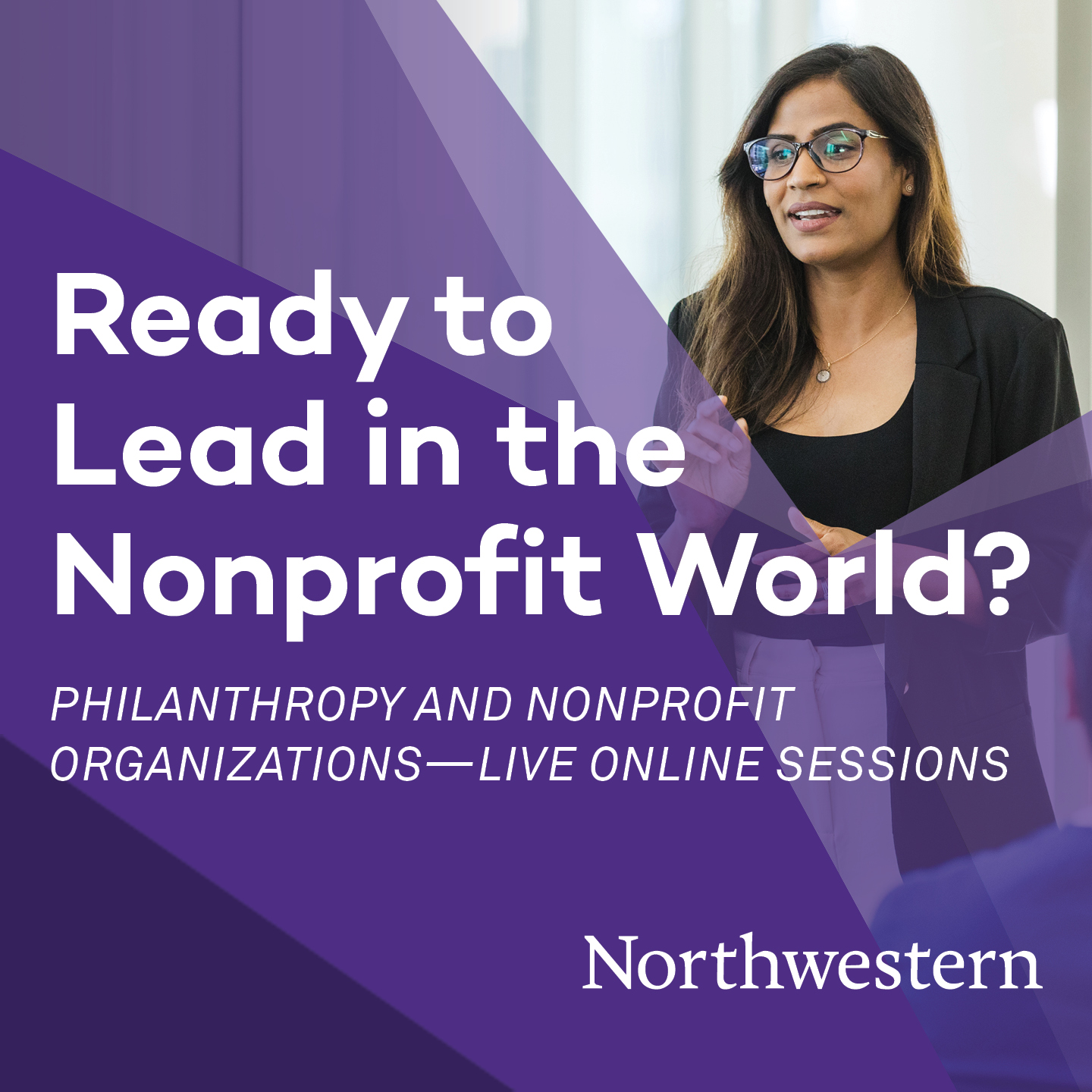 Northwestern University School of Professional Studies Facebook ad