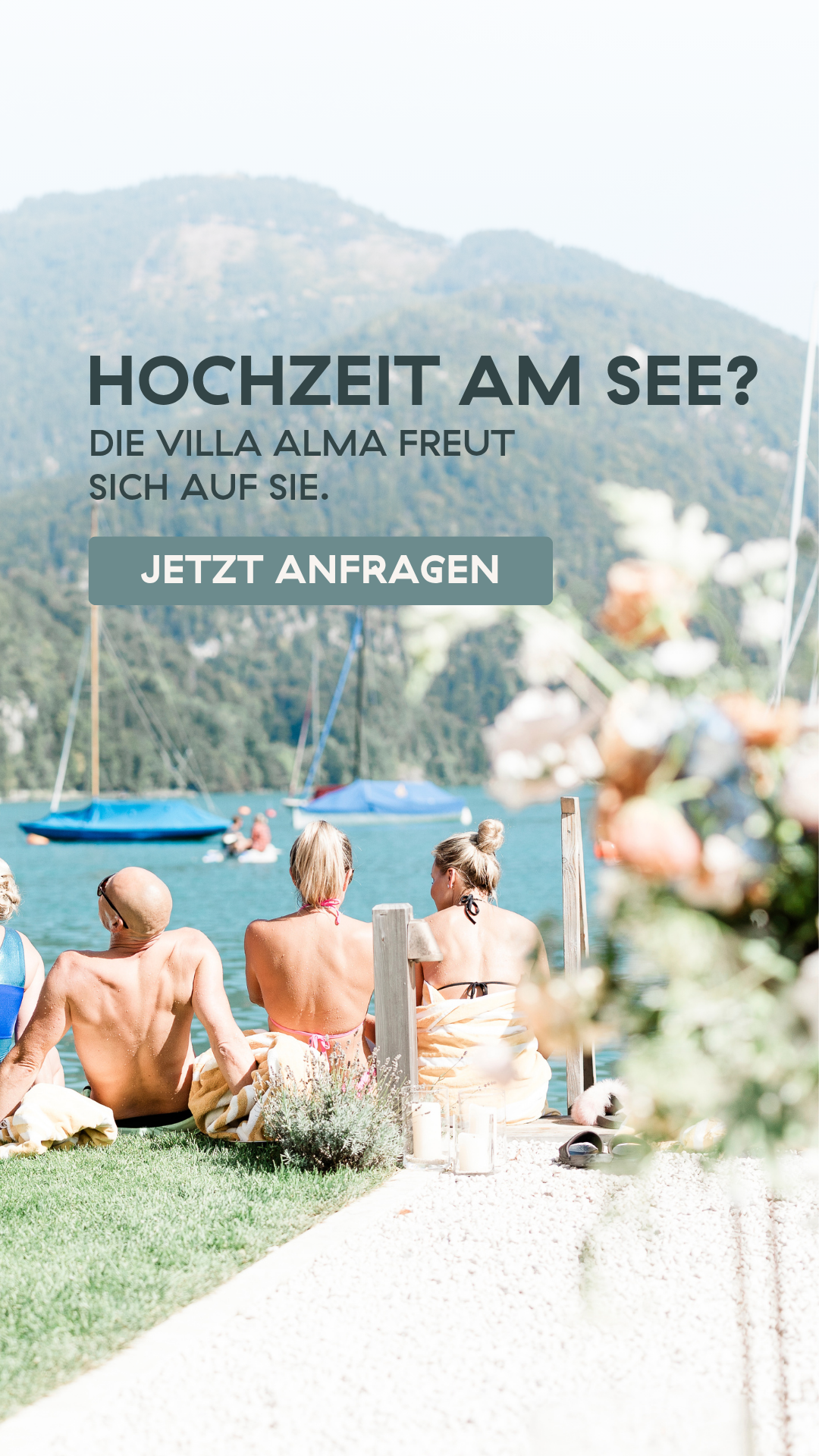 Villa Alma Facebook ad: Wir freuen uns auf Sie!